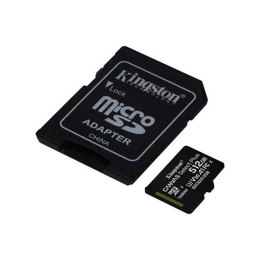 Kingston 512GB micSDXC Canvas Select Plus 100R A1 C10 Card + ADP, SDCS2/512GB, with 5 Years Official Warranty
