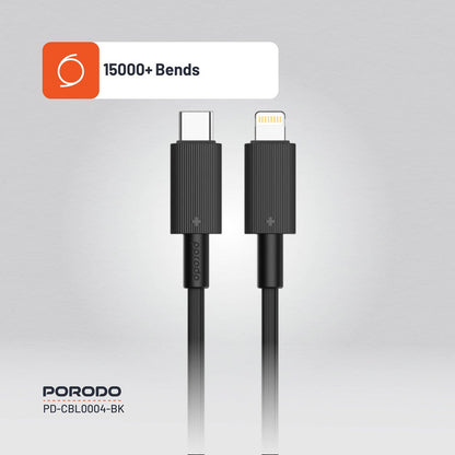 Porodo USB-C to Lightning Durable Charging Cable