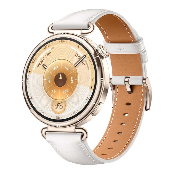 HUAWEI WATCH GT 6 GPS 41mm Smart Watch, AMOLED Touchscreen, up to 14 days battery life, Cycling, 100+ Sports Mode, iOS & Android Compatible, All-day Health Monitoring, Emotional Wellbeing, White, 1 Year Official Warranty