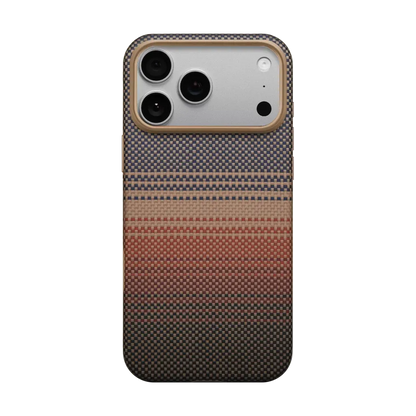 Pitaka Woven from Aramid Fiber UltraGuard Case for iPhone 17 Pro Max Sunset