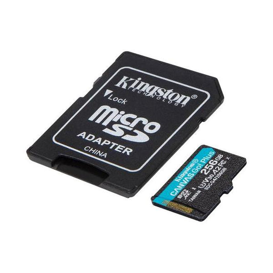 Kingston Canvas Go Plus 256GB 4K microSD Card | Up to 200MB/s | Class 10, UHS-I, U3, V30, A2 | SDCG4/256GB, with 5 Years Official Warranty